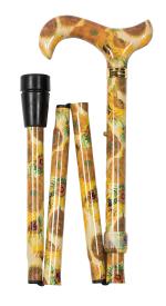 Folding Cane With Van Gogh Sunflowers Detail 4662A