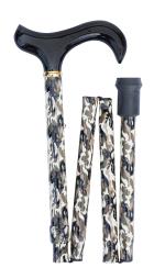 Folding Derby Handled Stick with Camouflage Design 4690
