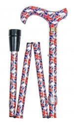 In Stock:
Yes
Folding Derby Handled Walking Stick - Union Jack