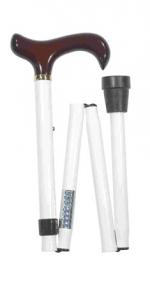 In Stock:
Yes
Folding Derby Walking Stick - White