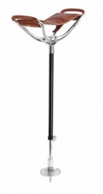 In Stock:
Yes
Gamebird shooting stick with large leather seat