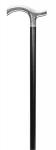 Gents Silver Plated Crutch Handled Walking Cane