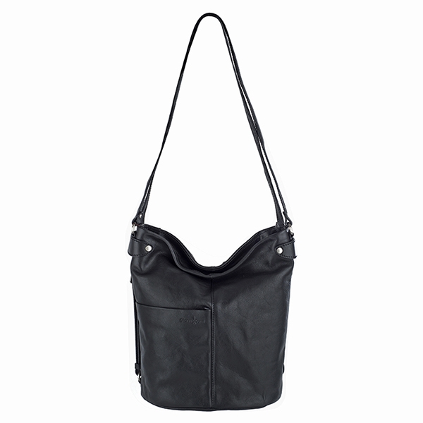 Gianni Conti Leather Across Body Bag in Black 913307