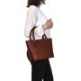 Gianni Conti Leather Grab Bag in tan 913658 tan