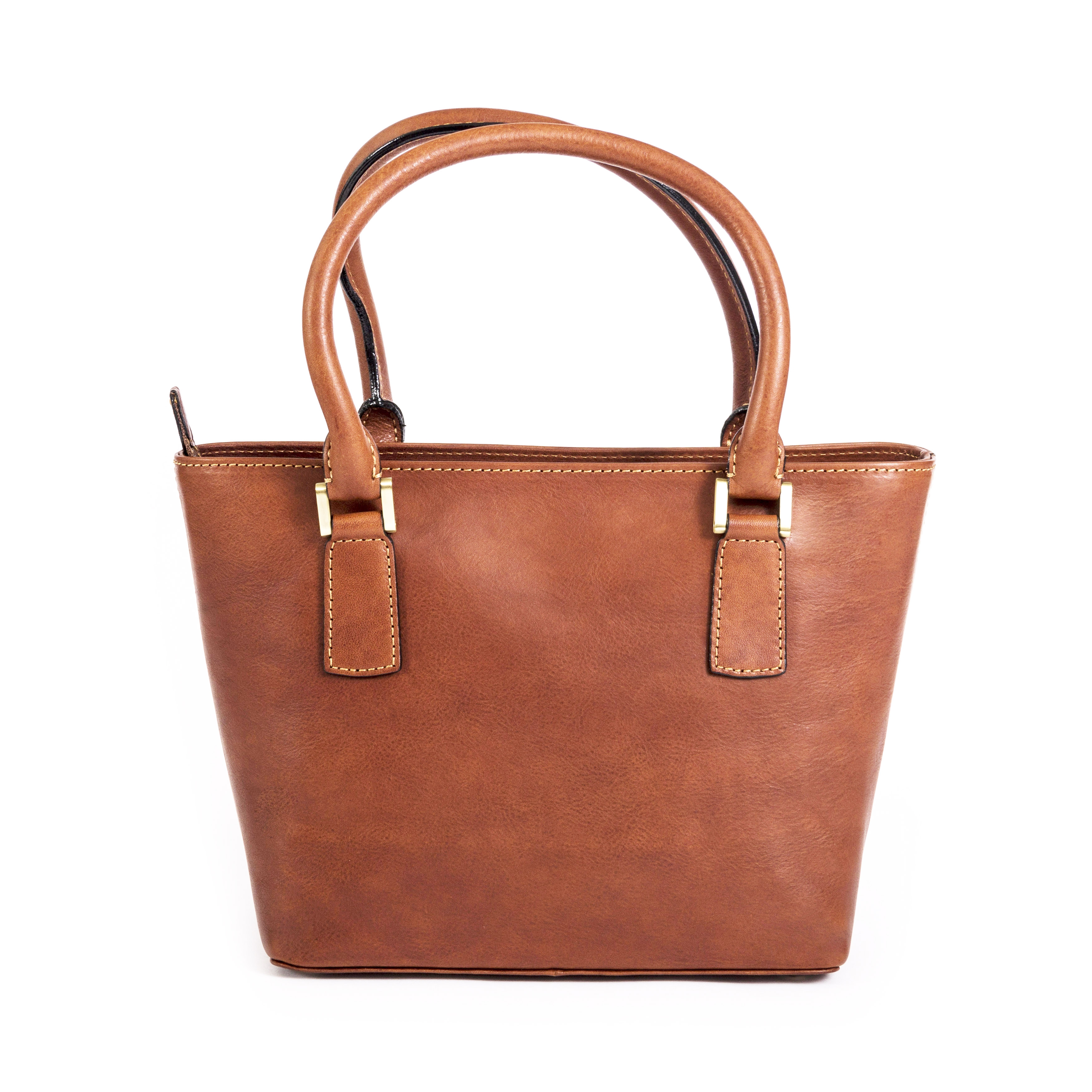 Gianni Conti Leather Grab Bag in tan 913658 tan