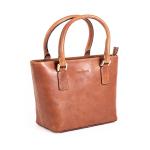 Gianni Conti Leather Grab Bag in tan 913658 tan