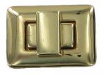 Gold Finish Turn Lock for handbags 36mm x 25mm CXTL10