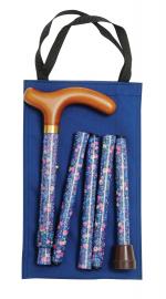 In Stock:
Yes
Handbag Folding Walking Canes navy floral