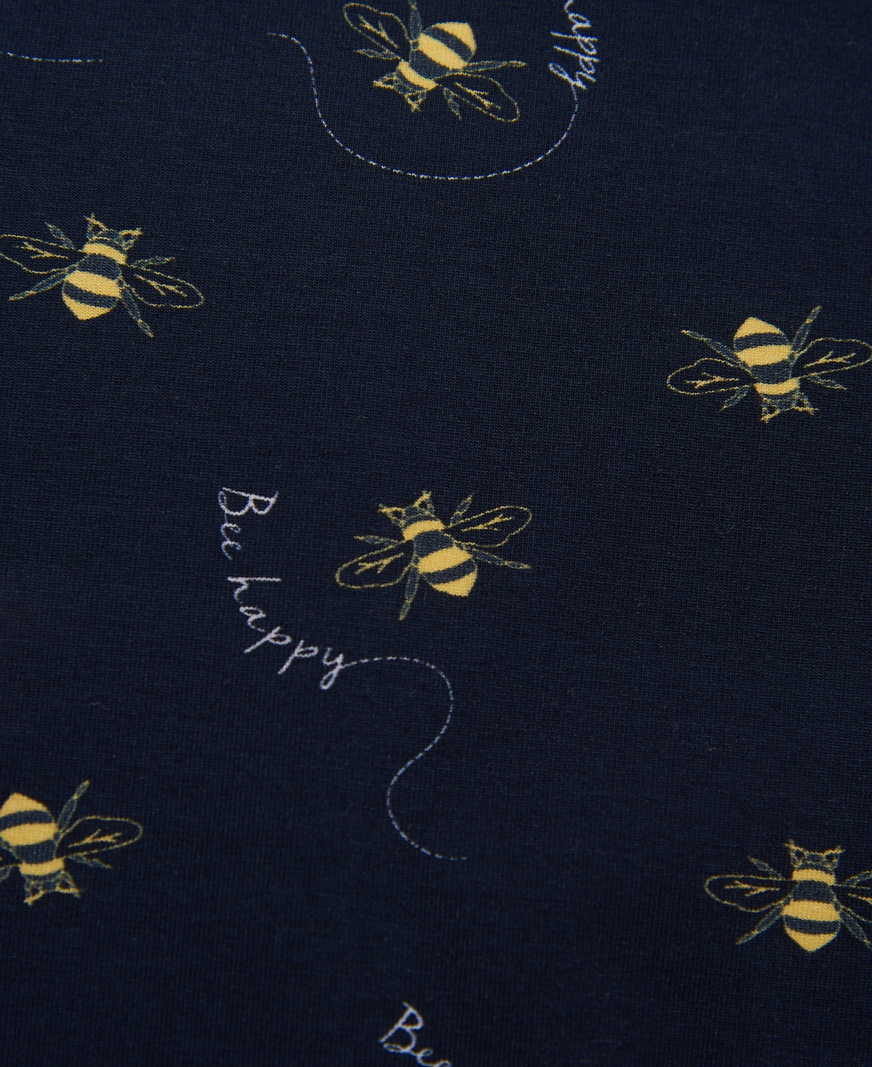 Navy Bee Print