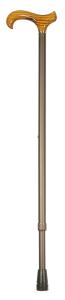 Height adjustable ash handled Derby Walking Cane 4613