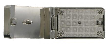 Hinged Chrome Soft Briefcase or Handbag Key Lock CKL6