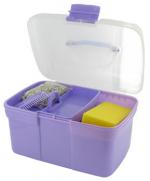 Horse Grooming box and kit J976 (lilac shown)