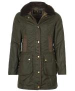 Barbour Ladies Bower Wax Coat in olive or navy LWX0534