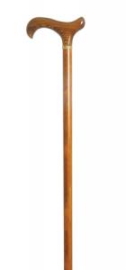 Ladies Cherry Stained Sweet Chestnut Cane with Filigree Collar