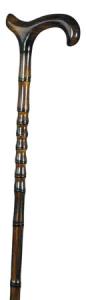 Ladies' Exclusive dark scorched Beech Derby Walking Stick