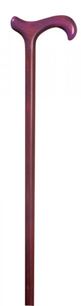 Ladies Jewel Beech Derby Walking Cane in amethyst