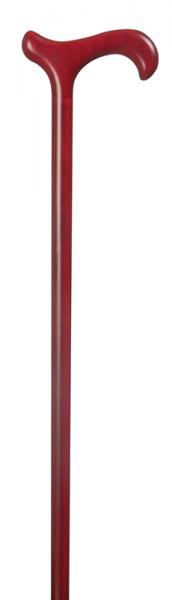 Ladies Jewel Beech Derby Walking Cane in ruby