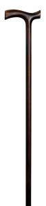 Ladies' Mini Beech Crutch Walking Stick dark scorched