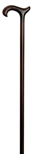 Ladies' Mini Beech Derby Walking Stick dark scorched