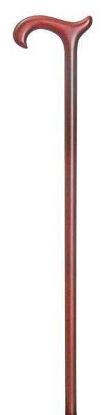 Ladies' Mini Beech Derby Walking Stick in burgundy