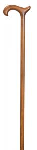 Ladies' Mini Beech Derby Walking Stick lightly scorched