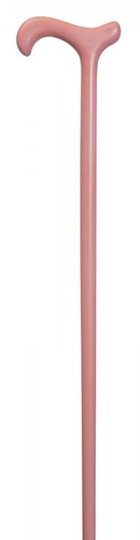 Ladies Pastel Beech Derby Walking Cane in pale pink