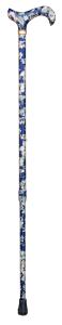 Ladies Tea Party Extending Walking Cane Dark Blue 4097N