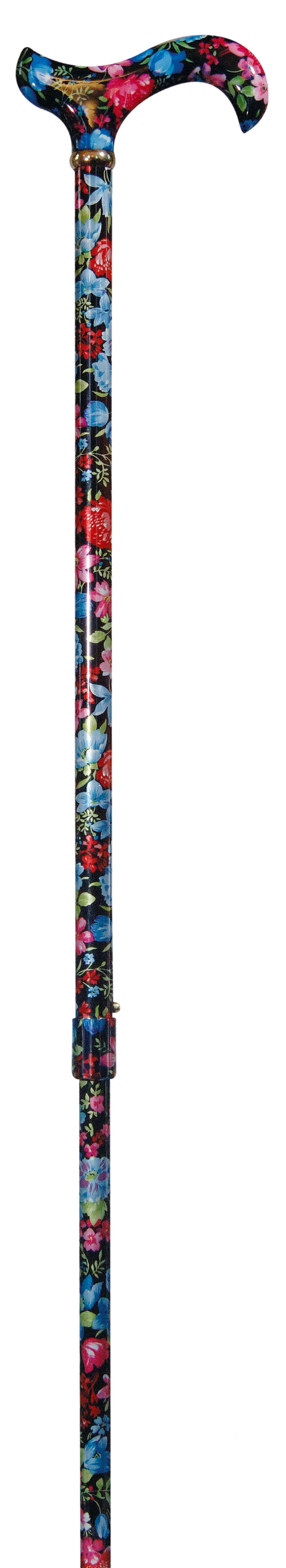 Black and Blue Floral