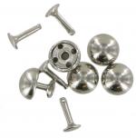 Large Tubular Domed Rivets Chrome Pack Of Five RIV7CH