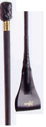 Leather Covered Race Whip with Fish Tail Keeper