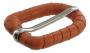 Leather Bound Buckle in Coral RAD1COR