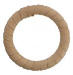 Leather Bound Handbag Strap Attachment Ring in Beige RADHL1BEI