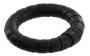 Leather Bound Handbag Strap Attachment Ring in Black RADHL1BLK