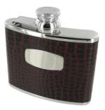 In Stock:
Yes
4oz Leather Bound Mock Croc Hip Flask by Bisley