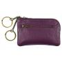 1642 Leather Key Purse purple