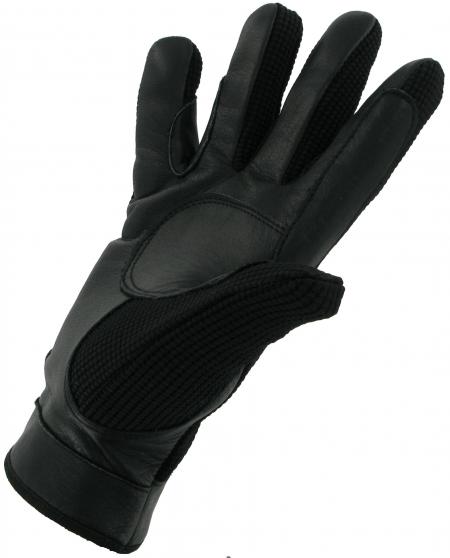 Leather Palm Riding Gloves Black