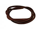 117cm Length of Rolled Dark Tan Leather Strapping