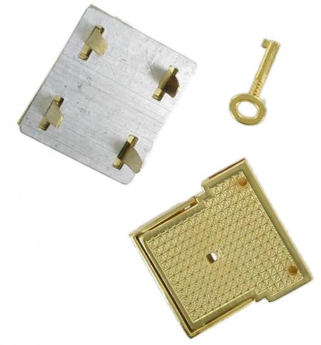 Lockable Tucktite fastener Brass CTT24