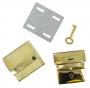 Lockable Tucktite fastener Brass CTT24