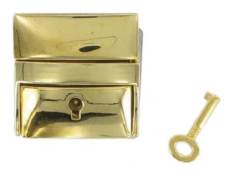 Lockable Tucktite fastener Brass CTT24