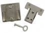 Lockable Tucktite Fastener Satin Chrome CXLK5