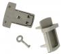 Lockable Tucktite Fastener Satin Chrome CXLK3