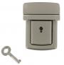 Lockable Tucktite Fastener Satin Chrome CXLK3