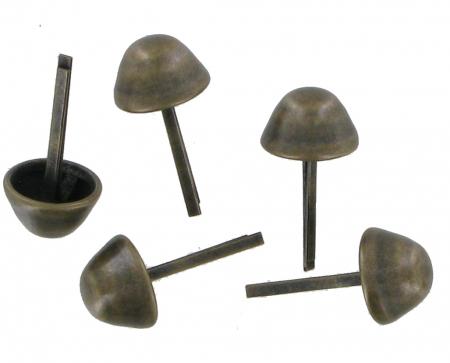 Long Antique Brass Briefcase Base Stud Pack of 5 CBS8ANTB