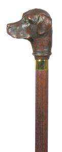 Mahogany Effect Labrador Retriever's Head Walking Stick 4004K