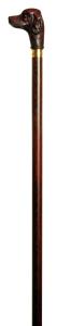 Mahogany Effect Setter's Head Walking Stick 4004I