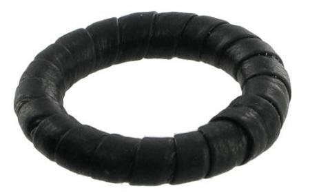 47mm Diameter Leather Bound Handbag Strap Attachment Ring in Black RADHL2BLK