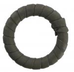 47mm Diameter Leather Bound Handbag Strap Attachment Ring in Taupe RADHL2TAU