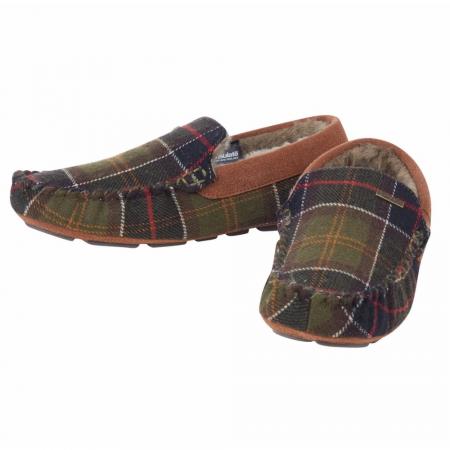 Monty Slipper for Men by Barbour in classic tartan
