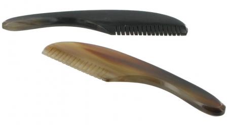 Abbeyhorn Moustache Comb with Handle